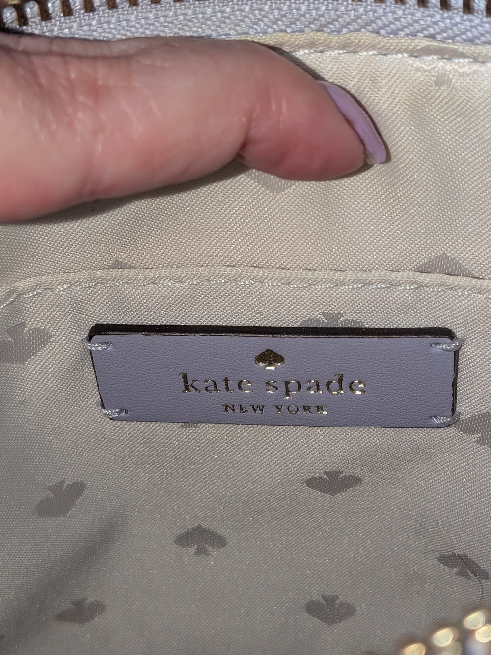 kate spade Lilac Pebbled Leather Crossbody Bag - Picture 3 of 13